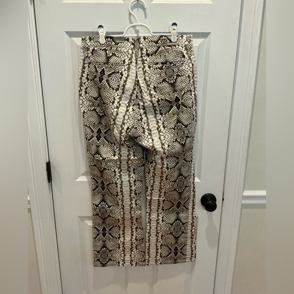 NWT J. Crew kick out crop pant in snakeskin sz 32 - Picture 5 of 9